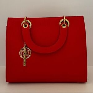 Badgley Mischka Red Tote Bag